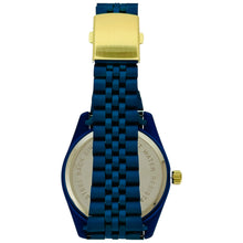 Load image into Gallery viewer, Captain Bling Quartz Masonic Edition:Blue Dial Diamond-Encrusted Numerals.
