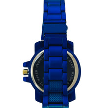 Load image into Gallery viewer, Captain Bling Masonic Watch: Blue and Gold Tone Metal Band, Quartz Movement

