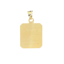 Load image into Gallery viewer, 10KT Tri Color Square Virgin Mary Pendant, 1.7g
