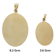 Load image into Gallery viewer, 10KT Tri Color Oval Shape Virgin Mary Pendants
