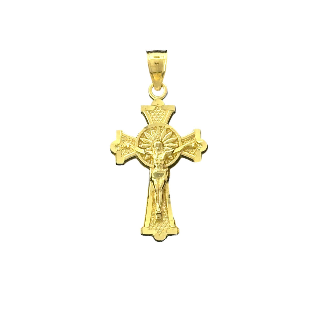 10KT Gold Crucifix Cross Pendant - 1.73g