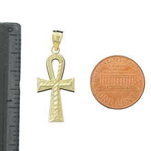 Load image into Gallery viewer, 10KT Gold Ankh Cross Pendant - 1.3g
