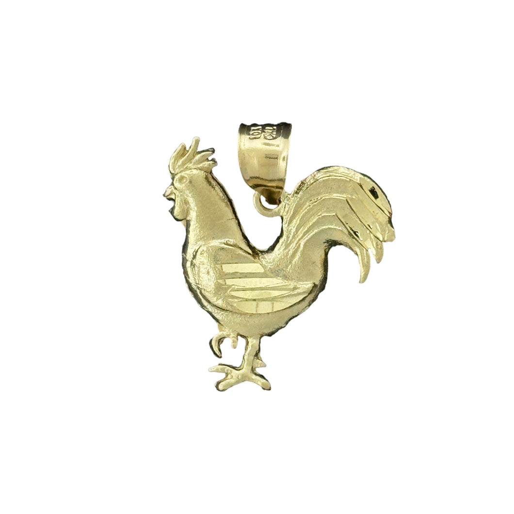 10KT Gold Rooster Pendant - 2.7g