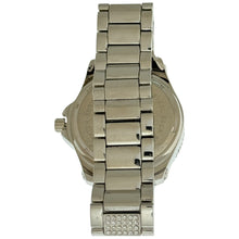 Load image into Gallery viewer, Captain Bling Silver-Tone Spiral Pave Dial Watch with Pave Accents
