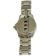 Load image into Gallery viewer, Captain Bling Silver-Tone Spiral Pave Dial Watch with Pave Accents
