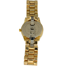 Load image into Gallery viewer, Captain Bling Gold-Tone Minimalist Pave Dial Watch with Pave Accents
