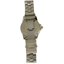 Load image into Gallery viewer, Captain Bling Silver-Tone Textured Pave Dial Watch with Pave Accents
