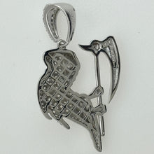 Load image into Gallery viewer, Sterling Silver CZ Santa Muerte Pendent
