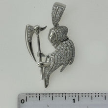 Load image into Gallery viewer, Sterling Silver CZ Santa Muerte Pendent
