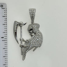 Load image into Gallery viewer, Sterling Silver CZ Santa Muerte Pendent
