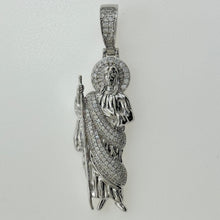 Load image into Gallery viewer, Sterling Silver CZ Saint Jude Pendent
