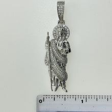 Load image into Gallery viewer, Sterling Silver CZ Saint Jude Pendent
