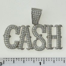 Load image into Gallery viewer, Sterling Silver CZ Cash Pendent
