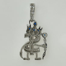 Load image into Gallery viewer, Sterling Silver CZ Dollar King Pendent
