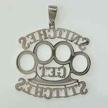 Load image into Gallery viewer, Sterling Silver CZ Knuckles Pendent
