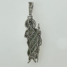 Load image into Gallery viewer, Sterling Silver CZ Saint Jude (Green) Pendent
