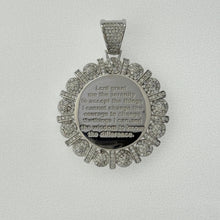 Load image into Gallery viewer, Sterling Silver CZ Quote Pendent
