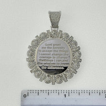 Load image into Gallery viewer, Sterling Silver CZ Quote Pendent
