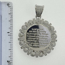 Load image into Gallery viewer, Sterling Silver CZ Quote Pendent
