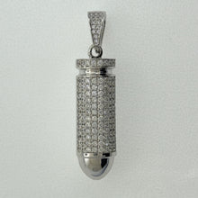 Load image into Gallery viewer, Sterling Silver CZ Bullet Pendent
