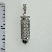 Load image into Gallery viewer, Sterling Silver CZ Bullet Pendent
