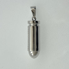 Load image into Gallery viewer, Sterling Silver CZ Bullet Pendent
