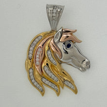 Load image into Gallery viewer, Sterling Silver CZ Unicorn Pendent
