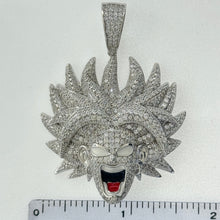 Load image into Gallery viewer, Sterling Silver CZ Goku Pendent
