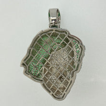 Load image into Gallery viewer, Sterling Silver CZ Joker Face Pendent
