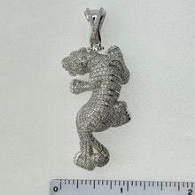 Load image into Gallery viewer, Sterling Silver CZ Black Panther Pendent
