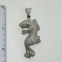 Load image into Gallery viewer, Sterling Silver CZ Black Panther Pendent
