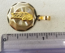 Load image into Gallery viewer, 10KT  Saint JUDE  Real Tricolor Gold Pendant, Bail 4.0mm  1.92GRM
