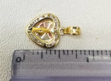 Load image into Gallery viewer, 10KT  Saint JUDE  Real Tricolor Gold Pendant, Bail 3.5 mm  0.85 GRM
