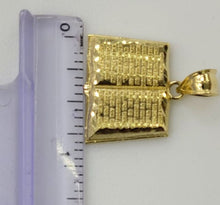 Load image into Gallery viewer, 10KT Bible Real Gold Pendant, Diamond Cut, 5 mm bail , 3 Grm
