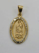 Load image into Gallery viewer, 10KT Virgin Mary real yellow gold Pendant, Brand new
