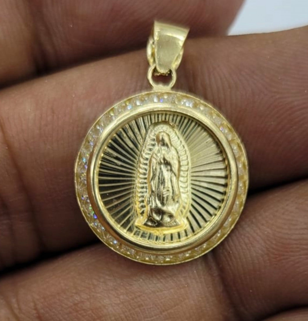 10KT Virgin Mary real gold, new, Pendant,