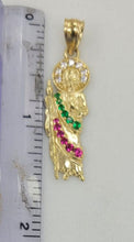 Load image into Gallery viewer, 10KT  Saint JUDE  Real Tricolor Gold Pendant, Bail 5 mm  2.44 GRM
