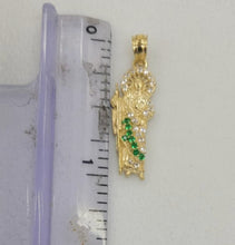 Load image into Gallery viewer, 10KT  Saint JUDE  Real Tricolor Gold Pendant, Bail 3.5 mm 1.18 GRM
