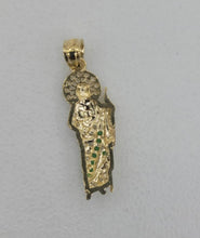 Load image into Gallery viewer, 10KT Saint Jude tricolor gold Pendant
