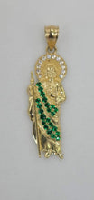 Load image into Gallery viewer, 10KT  Saint JUDE  Real Tricolor Gold Pendant, Bail 5mm 3.62 GRM
