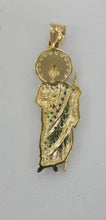 Load image into Gallery viewer, 10KT  Saint JUDE  Real Tricolor Gold Pendant, Bail 5mm 3.62 GRM
