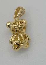 Load image into Gallery viewer, 14KT Teddy Gold Diamond cut Bail 4.5 mm 3.2 GRM
