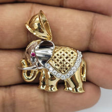 Load image into Gallery viewer, 14KT Elephant Gold Diamond cut Bail 5.0 mm 9.10 GRM
