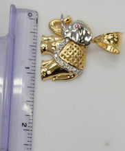 Load image into Gallery viewer, 14KT Elephant Gold Diamond cut Bail 5.0 mm 9.10 GRM
