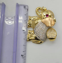 Load image into Gallery viewer, 14KT Elephant Gold Diamond cut Bail 5.5 mm 11.82 GRM
