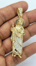 Load image into Gallery viewer, 14KT Saint JUDE  Real dual color Gold Pendant, Bail 5.5 mm 19.54 GRM
