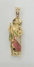 Load image into Gallery viewer, 14KT Saint JUDE Real Tricolor Gold Pendant, Bail 5.5 mm 19.0 GRM
