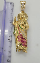 Load image into Gallery viewer, 14KT Saint JUDE Real Tricolor Gold Pendant, Bail 5.5 mm 19.0 GRM
