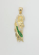 Load image into Gallery viewer, 14KT Saint JUDE  Real Tricolor Gold Pendant, Bail 5.0 mm 3.37 GRM
