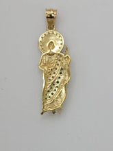 Load image into Gallery viewer, 14KT Saint JUDE  Real Tricolor Gold Pendant, Bail 5.0 mm 3.37 GRM
